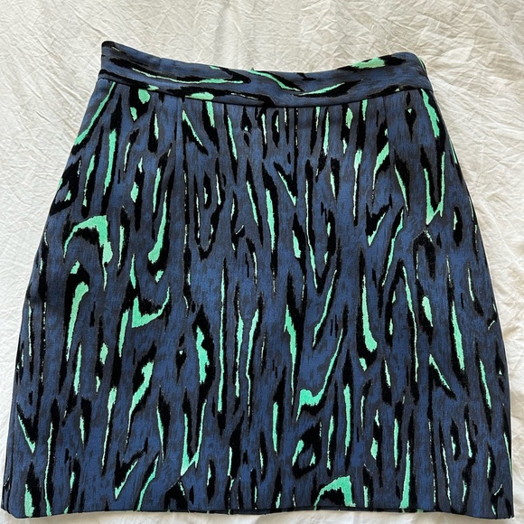 Proenza Schouler flocked Velvet Jacquard Skirt Size 8 - Picture 2 of 7